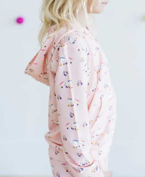Patines de ruedas Unicornio - Sudadera con capucha y cremallera