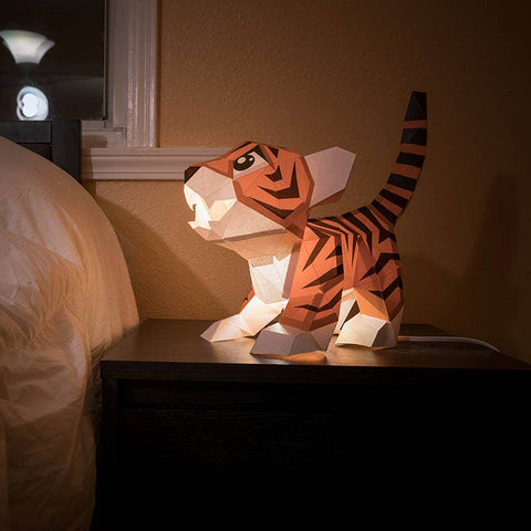 3D PaperCraft - Baby Tiger Lamp