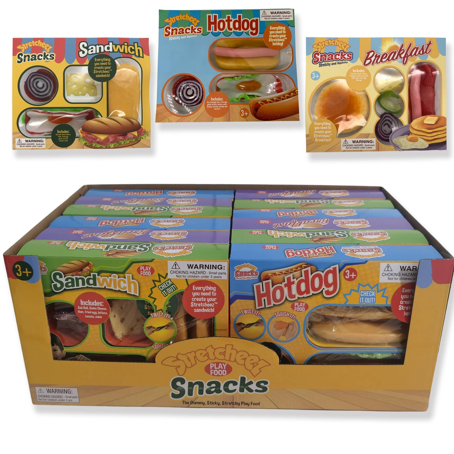 Stretcheez Fidget - Snack Pack Assorted