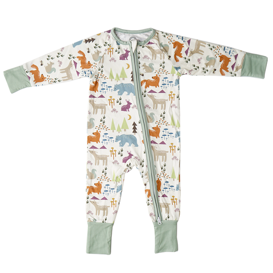 Coverall (Convertible) - Forest Friends Animals