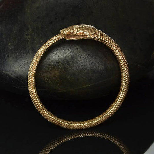 Ring - Ouroboros Snake Bronze
