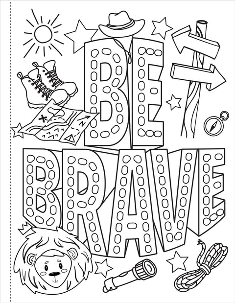 Coloring Book - Brave, Strong, Smart: That's Me!