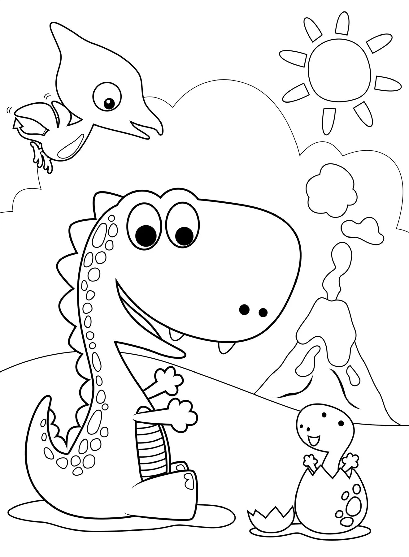 Coloring Book - Dinosaurs