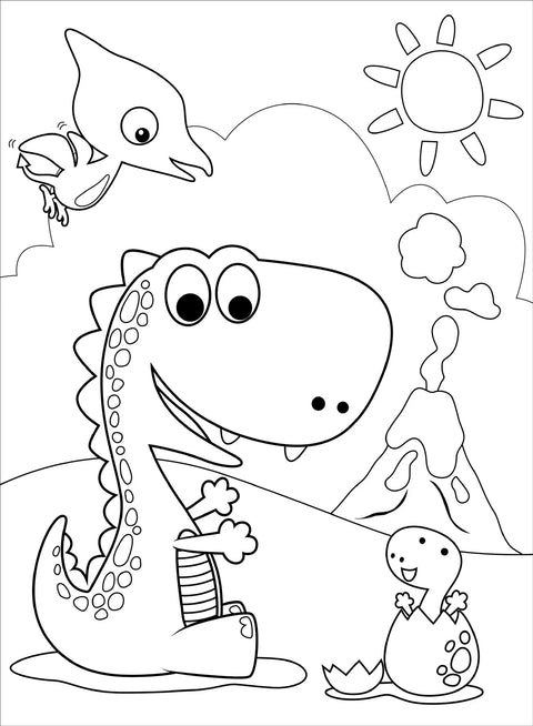 Coloring Book - Dinosaurs