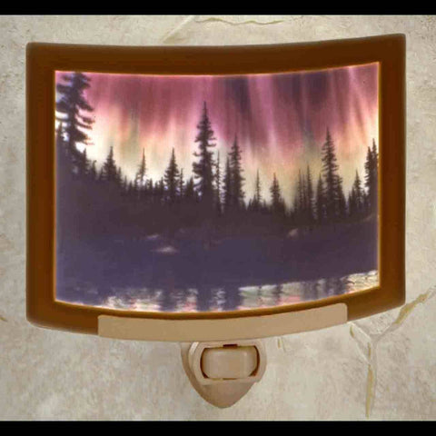 Night Light - Northern Lights Curved Colored Porcelain