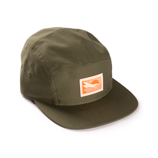 Hat - Abstract Landscape 5 Panel (Olive)
