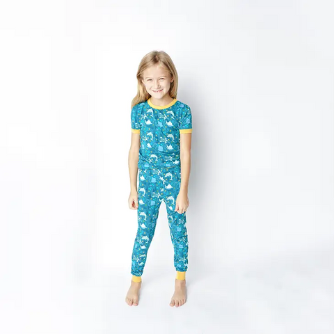 2 Piece Pajama (Short Sleeve) - Ocean Friends