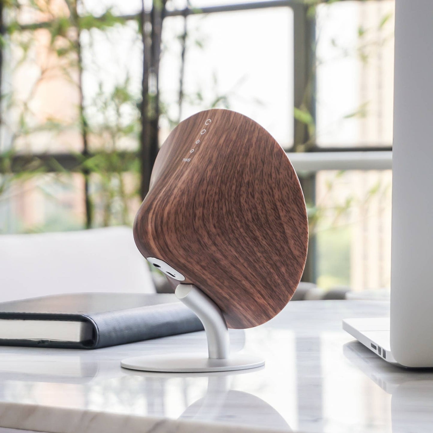 Mini Halo One Bluetooth Speaker - Wallnut Wood Effect