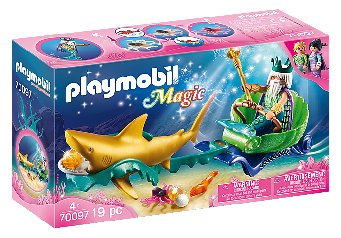 Playmobil - King Of The Sea And Shark Carriage