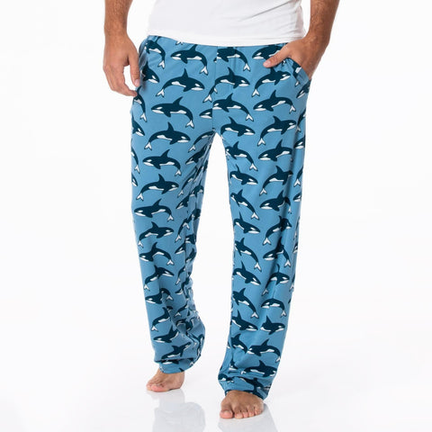 Men's Pajama Pants - Parisian Blue Orca
