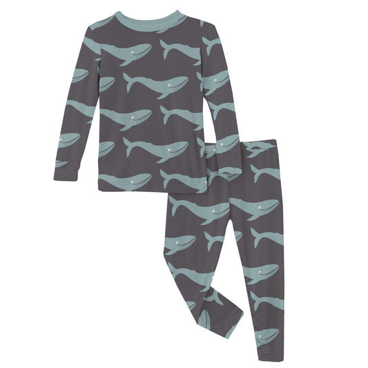 2 Piece Pajama Set (Long Sleeve) - Rain Whale