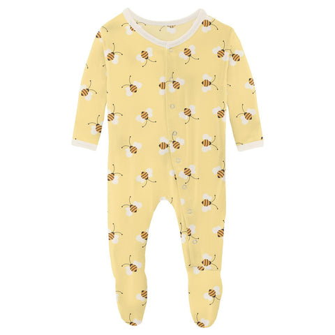 Footie (Snaps/Zipper) - Wallaby Bees