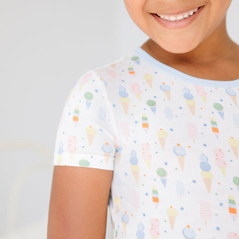 Last One - Size 4T: 2 Piece Pajama (Short Sleeve) - Ice Ice Cream
