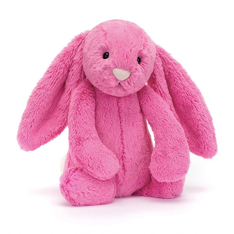 Stuffed Animal - Bashful Hot Pink Bunny Medium