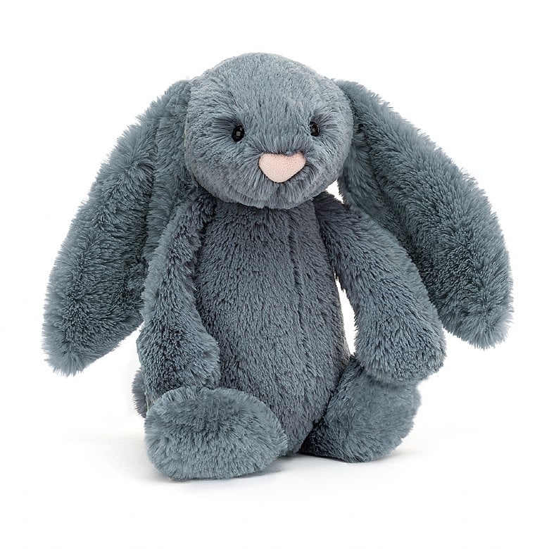 Stuffed Animal - Bashful Dusky Blue Bunny Medium