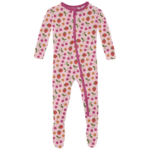 Footie (Snaps/Zipper) - Lotus Berries