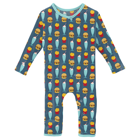 Coverall (Snaps/Zipper) - Deep Sea Cheeseburger