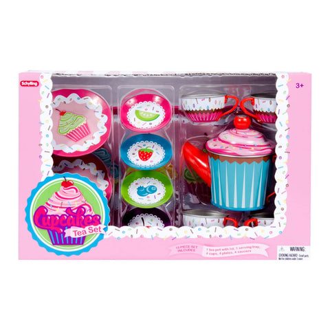 Tin Tea Set - Cupcake