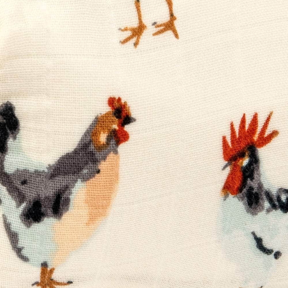 Fitted Crib Sheet (Organic) - Chicken