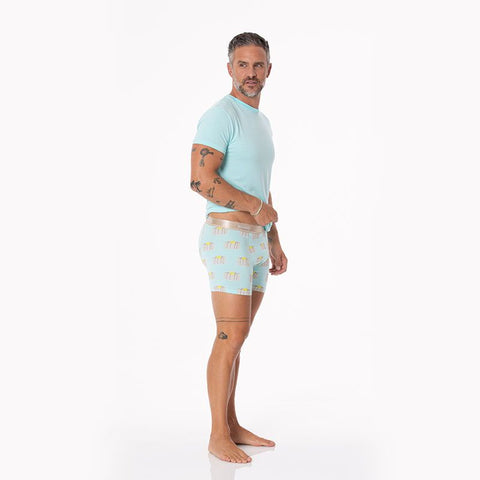 Last One - Size 2XL: Men's Boxer Briefs - Summer Sky Pancakes
