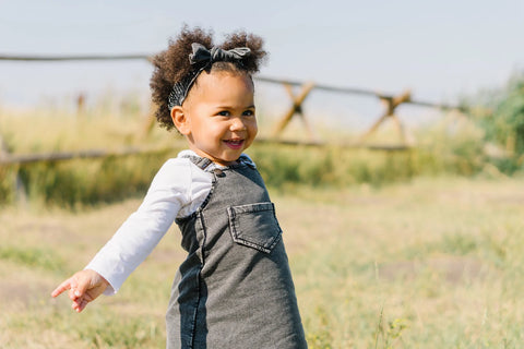 Vestido con hebilla - Denim sintético Negro