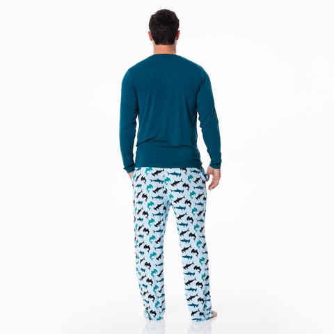 Last One - Size 2XL: Men's Pajama Pants - Pond Hammerhead