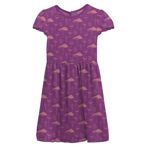 Flutter Sleeve Twirl Dress - Starfish Mushrooms