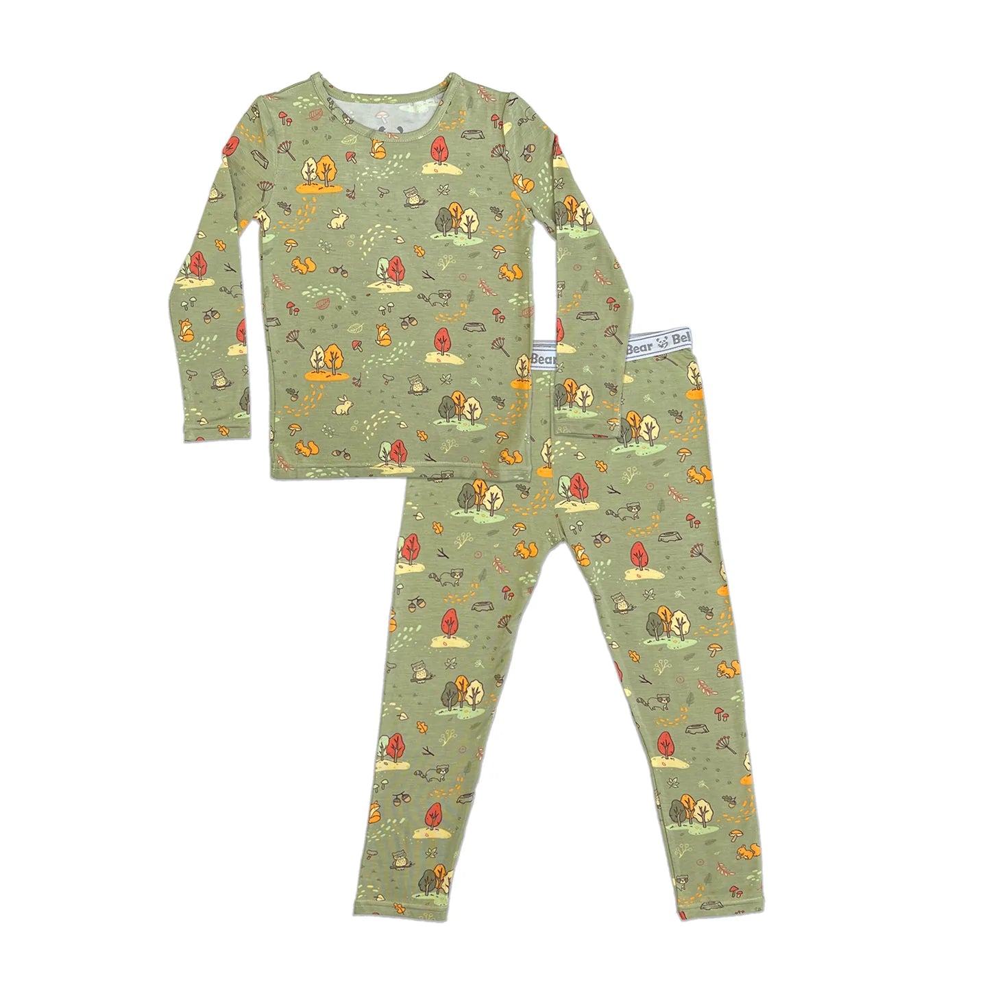 2 Piece Pajamas (Long Sleeve) - Forest Friends