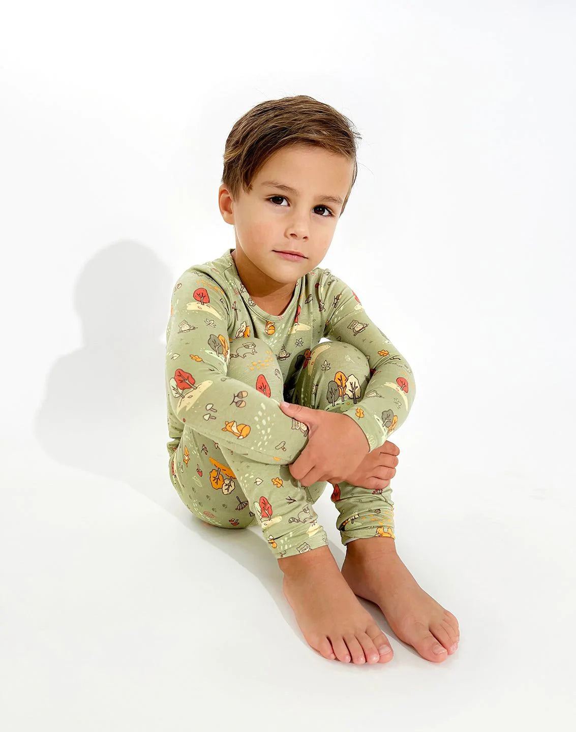 2 Piece Pajamas (Long Sleeve) - Forest Friends