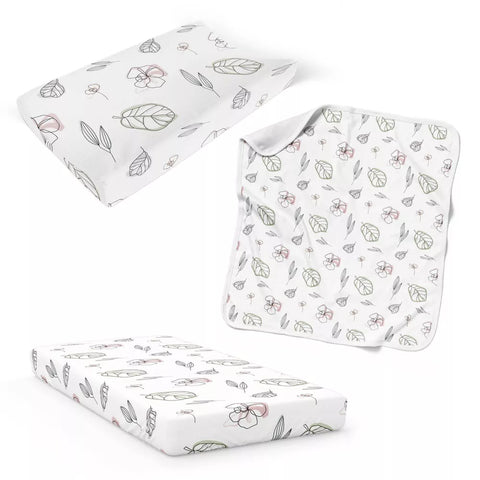 Bedding Set (3 Piece Nursery) - Abstract Floral