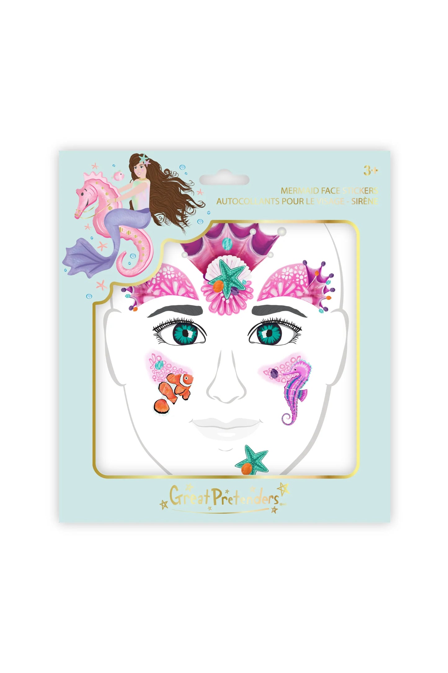 Dress Up - Face Stickers Mermaid