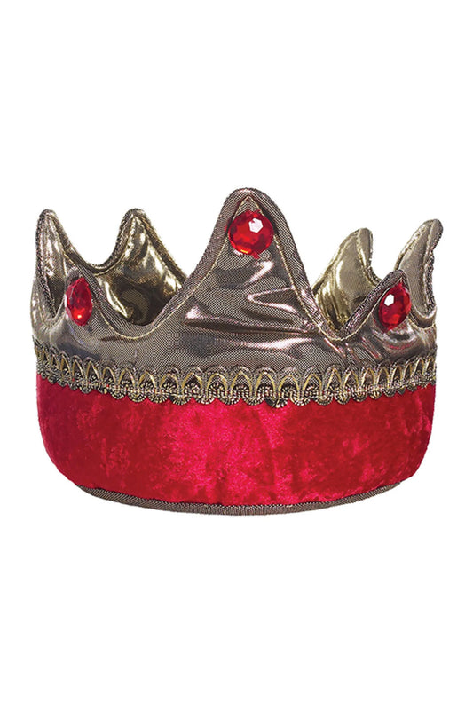 Dress Up - King Crown (Gold/Red)