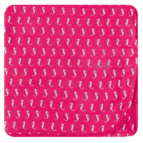 Throw Blanket - Prickly Pear Mini Seahorses