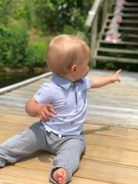 Pants - Blue Lightweight Gauze