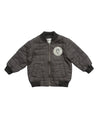 Quilted Bomber (Youth) - Charcoal