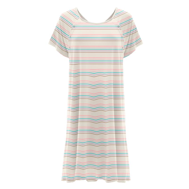 Last One - Size Small: Women's Hospital Gown - Cupcake Stripe