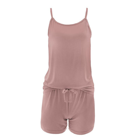 Women's Cami and Lounge Shorts Set - Antique Pink