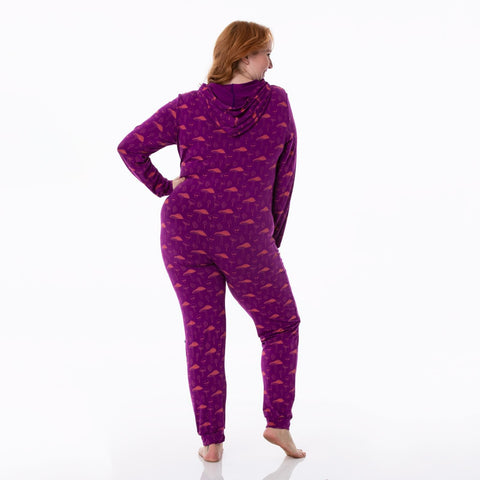 Women's Jumpsuit with Hood - Starfish Mushrooms