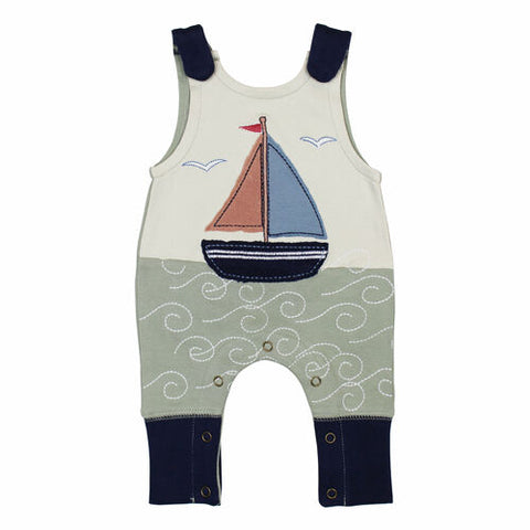 Harem Romper - Sailboat Applique