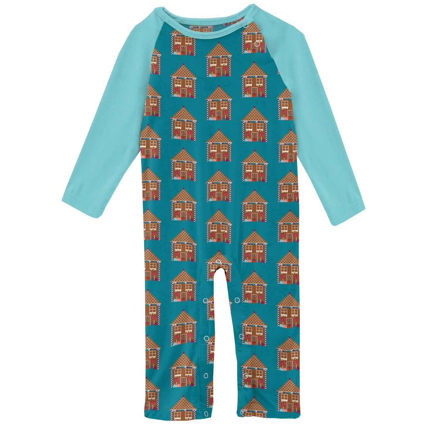 Raglan Romper - Bay Gingerbread