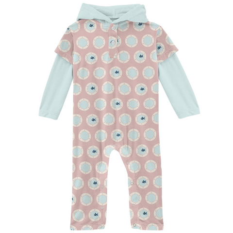 Hoodie Romper - Baby Rose Porthole