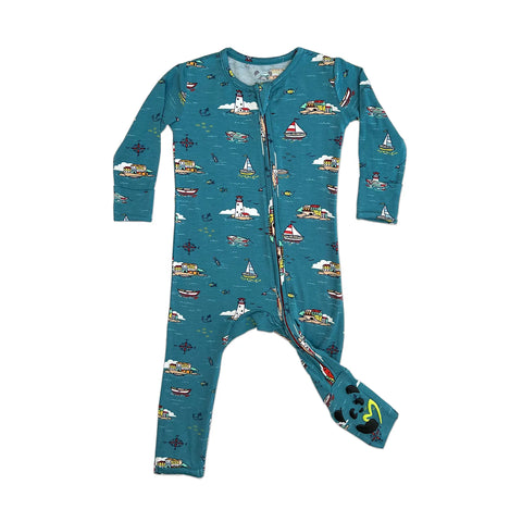 Footie (Convertible) - Lighthouses