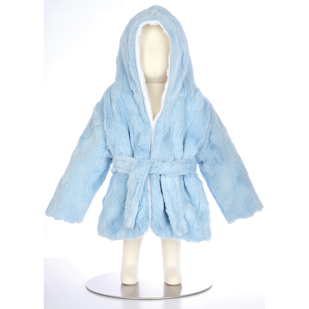 Hooded Robe - Little Scoops Blue