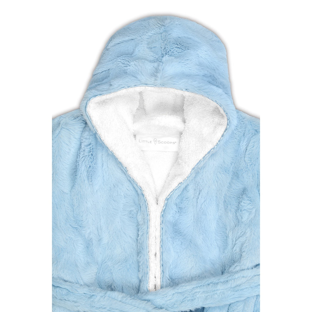 Hooded Robe - Little Scoops Blue