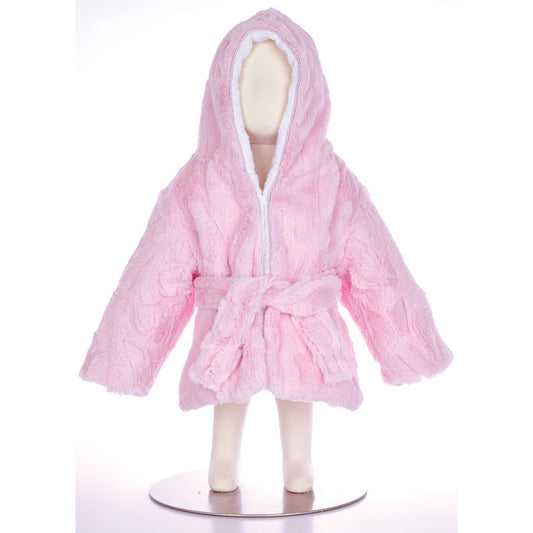 Hooded Robe - Little Scoops Pink