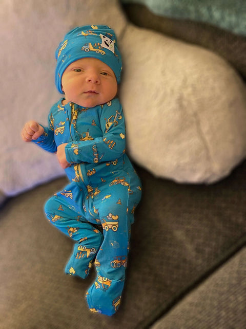 Footie (Convertible) - Love Trucks