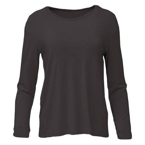 Women's Butterfly Open Back Top (Long Sleeves) - Midnight