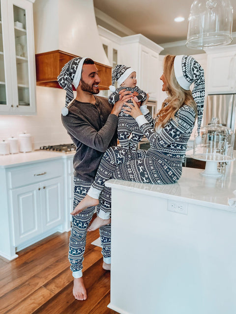 2 Piece Pajama + Cap Set - Rudolph