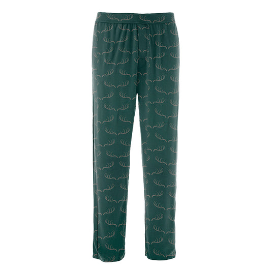 Last One - Size 3XL: Men's Pajama Pants - Pine Deer Rack