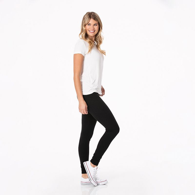 Women's Luxe Legging with Pockets - Midnight